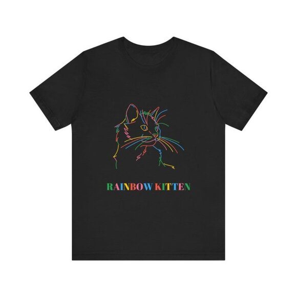 memecantu54 Other - Rainbow Kitten Tee, Rainbow Cat T-Shirt, Colorful Cat Shirt
